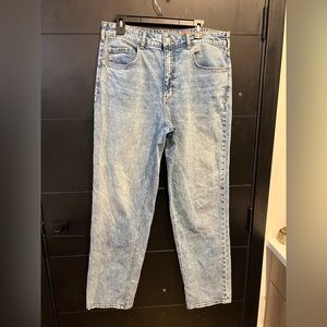 pilcro anthropologie size 31 women light wash denim jeans straight leg